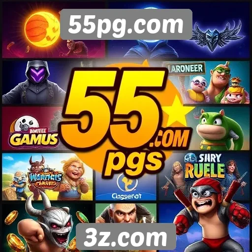 Análise da variedade de jogos disponíveis em 55pg.com